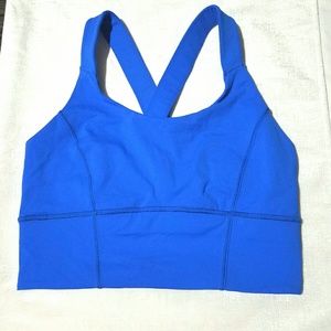 Lululemon blue band sports jog bra size 10